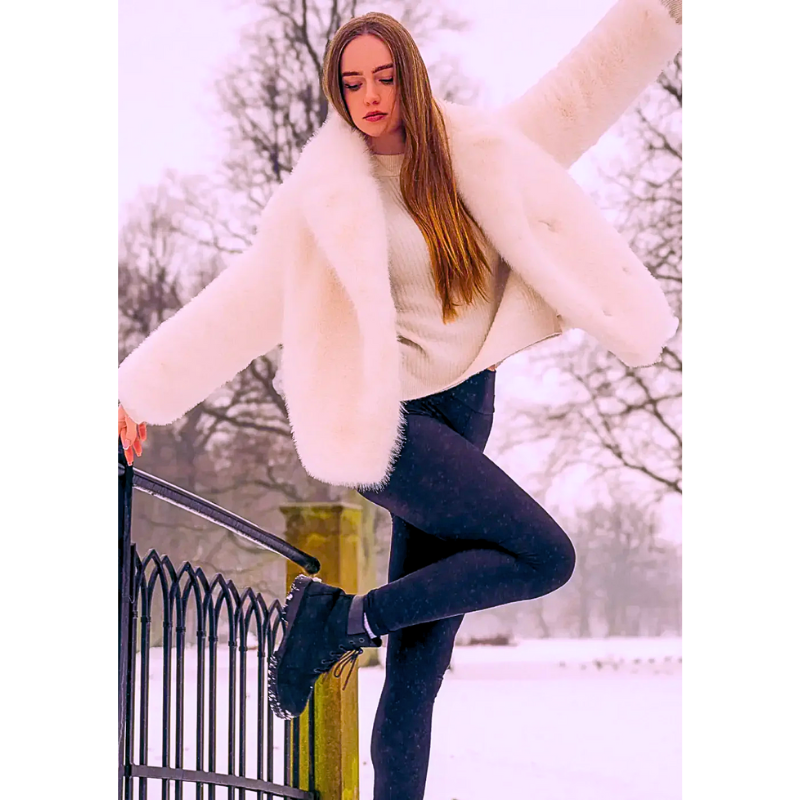 DripKick™ Women’s Winter Plus Velvet Leggings – High-Waist Warm Stretch Leggings